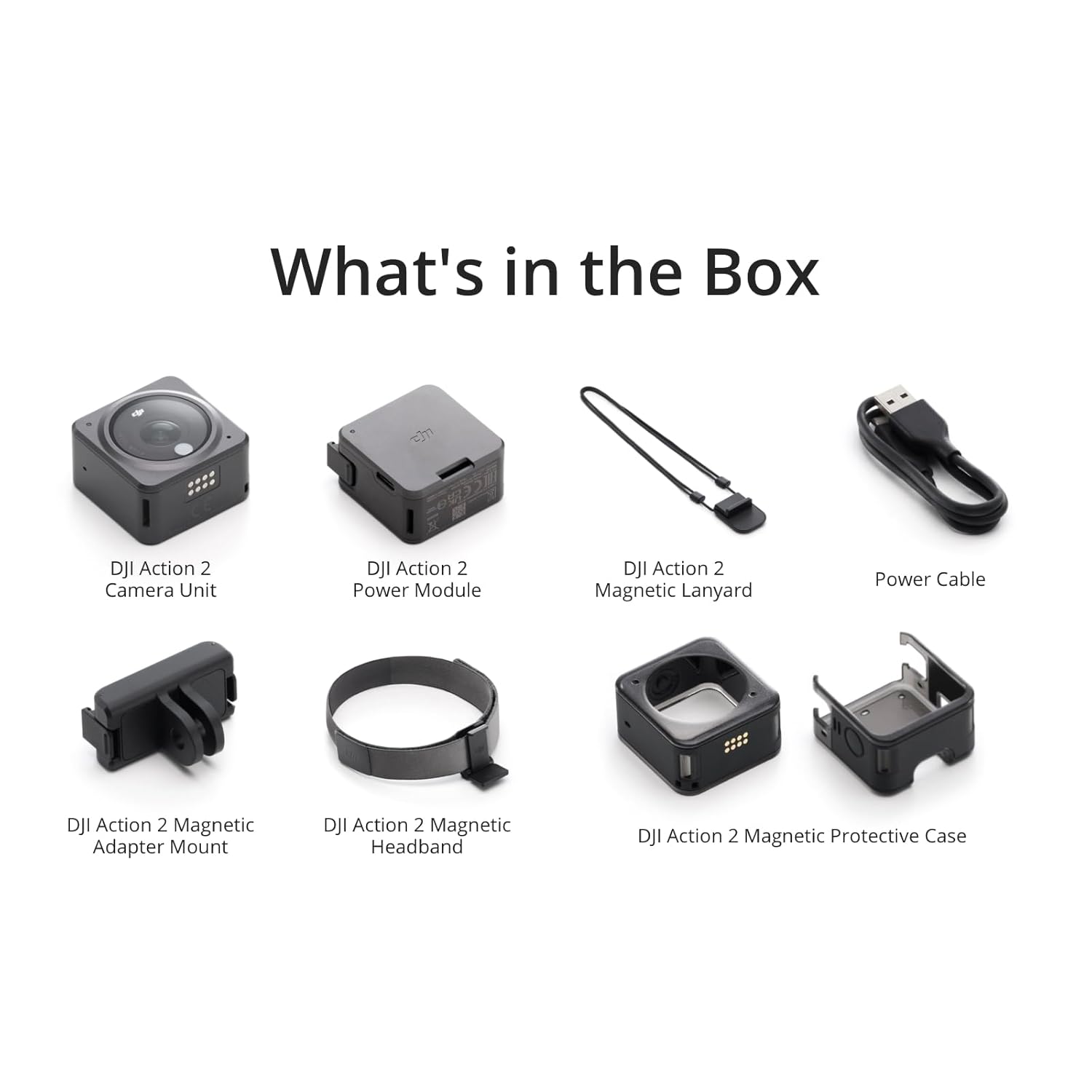 DJI Action 2 Power Combo (128GB), Action Camera 4K + Extended Battery Module, 4K120fps, Super-Wide 155° FOV, Magnetic Attachments, Stabilization Technology, Mini Action Camera