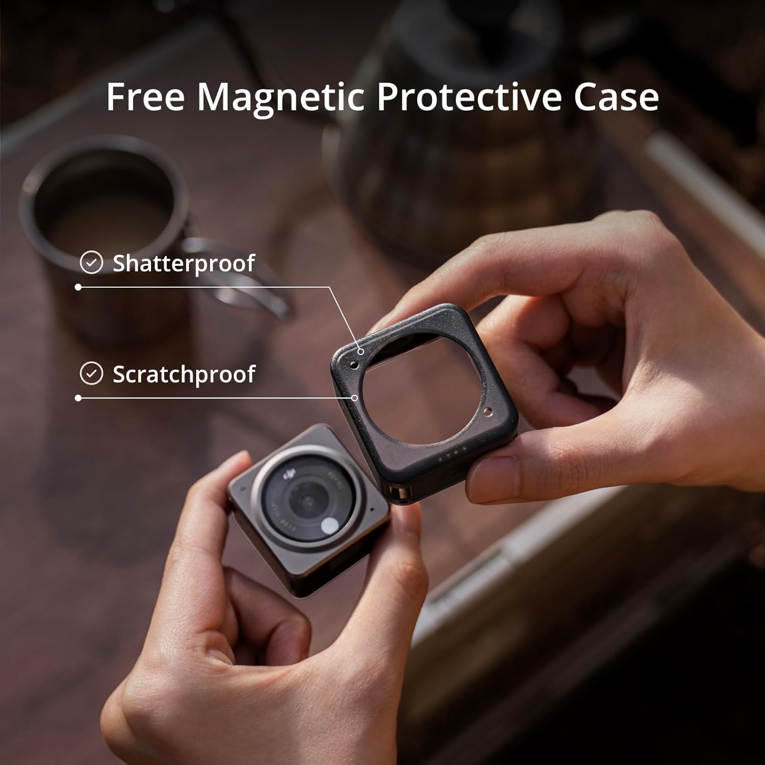 DJI Action 2 Power Combo (128GB), Action Camera 4K + Extended Battery Module, 4K120fps, Super-Wide 155° FOV, Magnetic Attachments, Stabilization Technology, Mini Action Camera