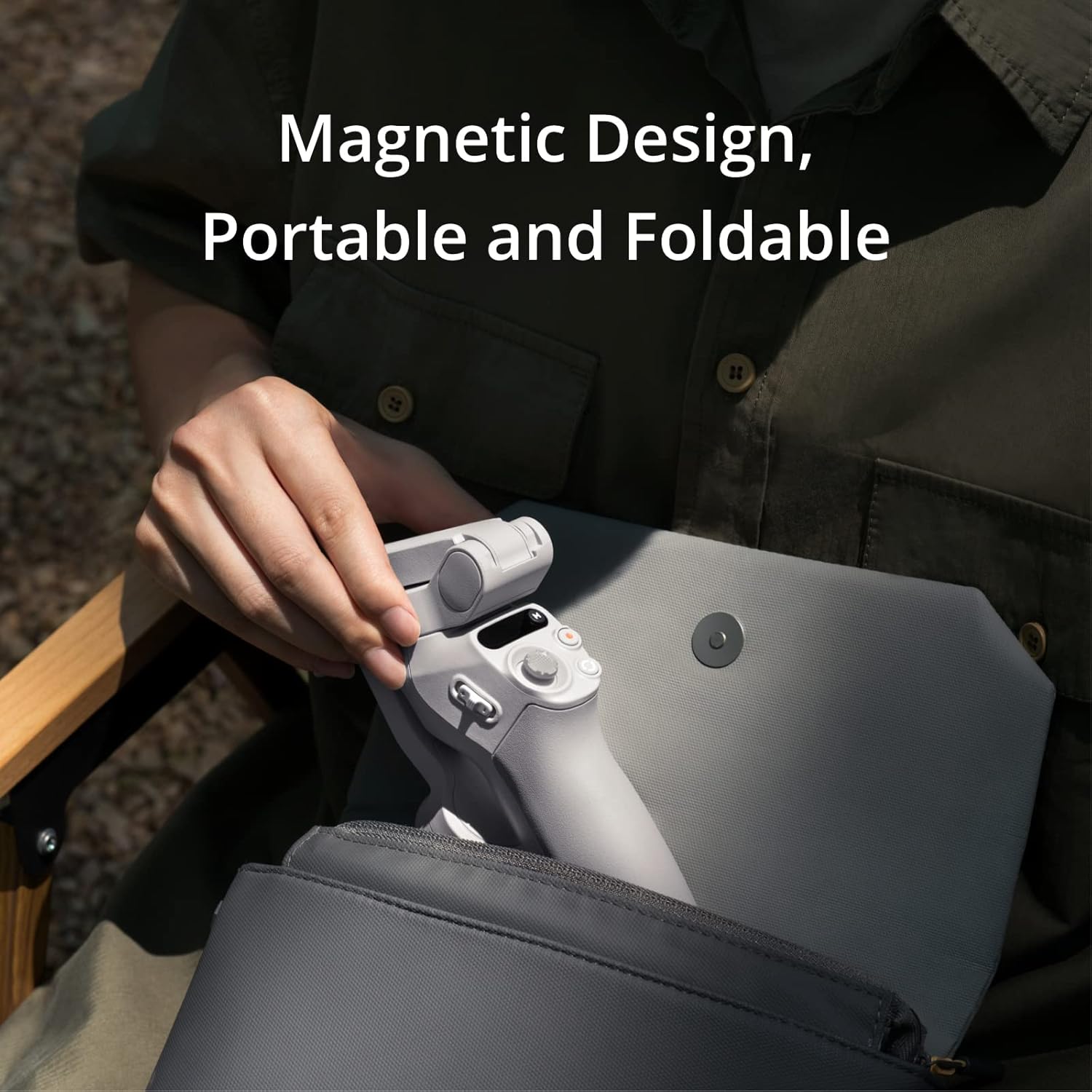 DJI OSMO Mobile SE Intelligent Gimbal 3-Axis Phone Gimbal Portable and Foldable for Android & iPhone with ShotGuides Smartphone Gimbal with ActiveTrack 5.0 Vlogging Stabilizer YouTube Video, Grey