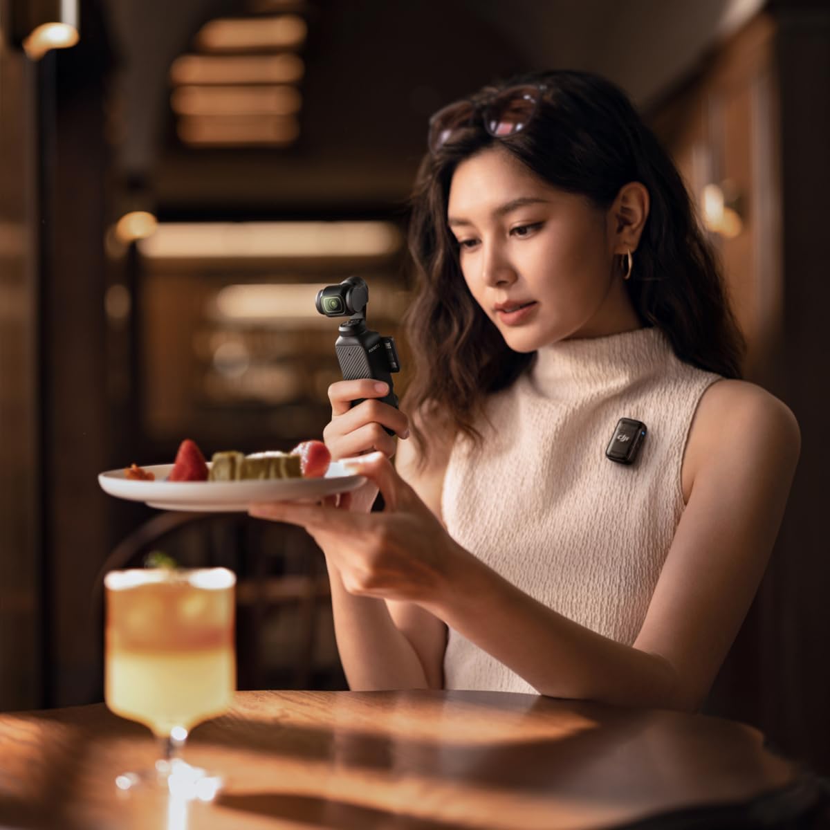 DJI Osmo Pocket 3 Creator Combo, Vlogging Camera with 1'' CMOS & 4K120fps Video, 3-Axis Stabilization, FaceObject Tracking, Fast Focusing, Mic Included for Clear Sound, Small Camera for Photography
