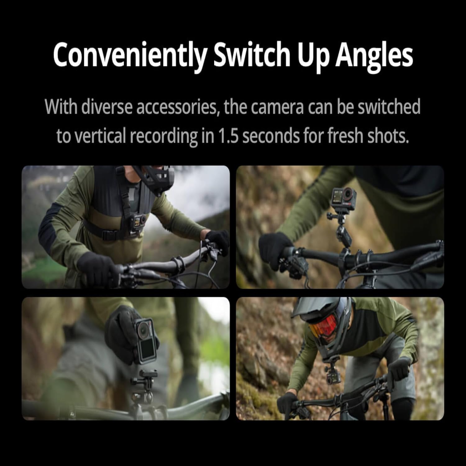 DJI Action 2 Dual Screen Combo -12Mp Digital Zoom Action Camera with Front Touchscreen, 4K Recording Upto 120 Fps& 155° Fov, Portable& Wearable,10M Waterproof,Black