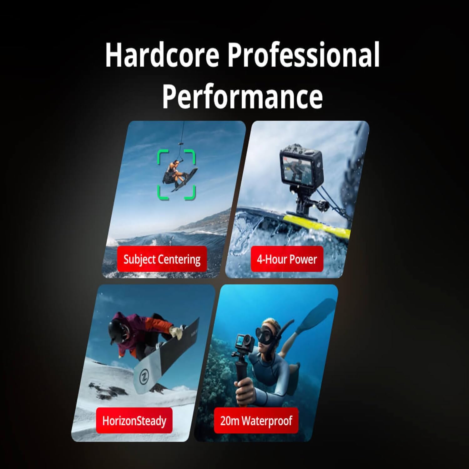 DJI Action 2 Dual Screen Combo -12Mp Digital Zoom Action Camera with Front Touchscreen, 4K Recording Upto 120 Fps& 155° Fov, Portable& Wearable,10M Waterproof,Black