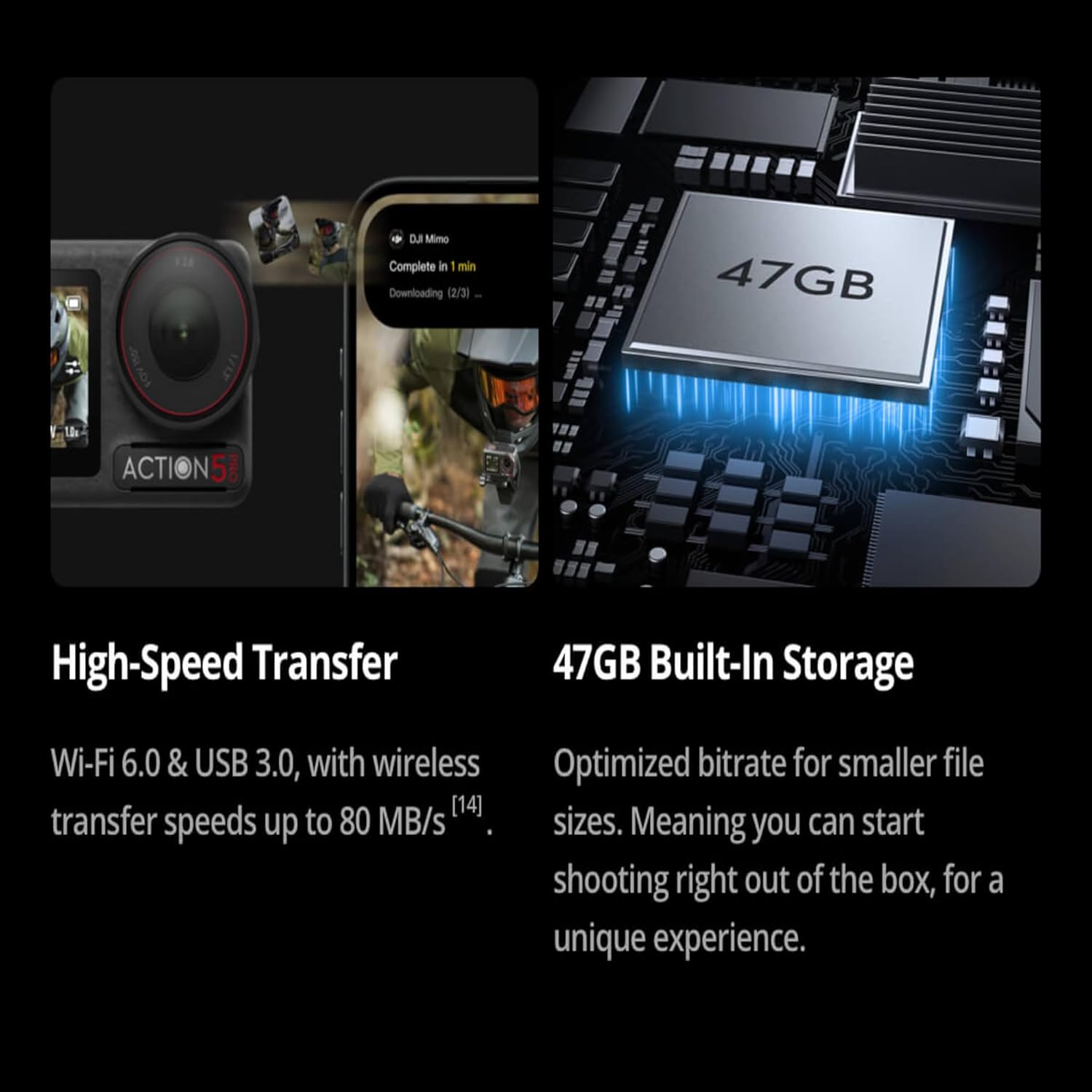 DJI Action 2 Dual Screen Combo -12Mp Digital Zoom Action Camera with Front Touchscreen, 4K Recording Upto 120 Fps& 155° Fov, Portable& Wearable,10M Waterproof,Black