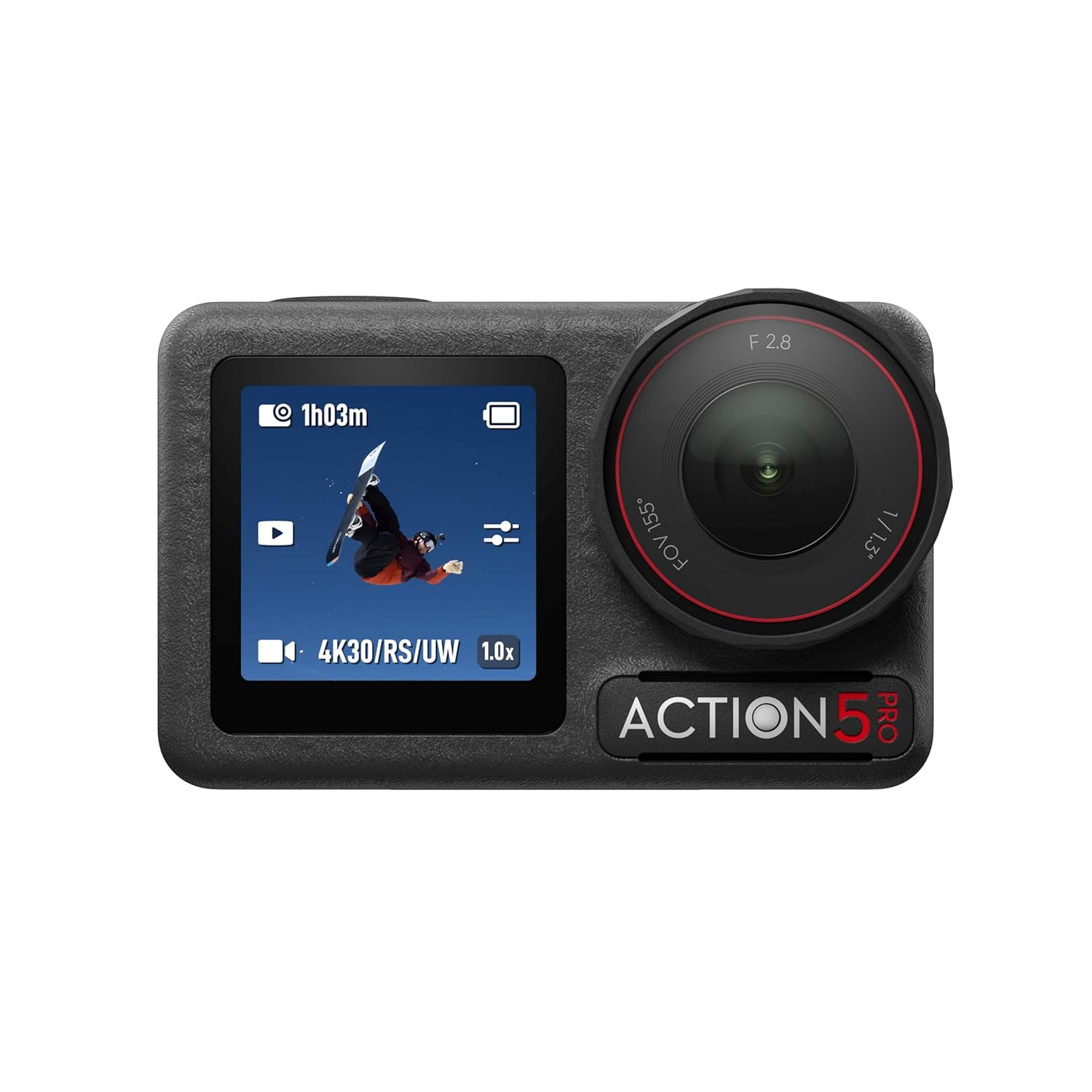 DJI Action 2 Dual Screen Combo -12Mp Digital Zoom Action Camera with Front Touchscreen, 4K Recording Upto 120 Fps& 155° Fov, Portable& Wearable,10M Waterproof,Black