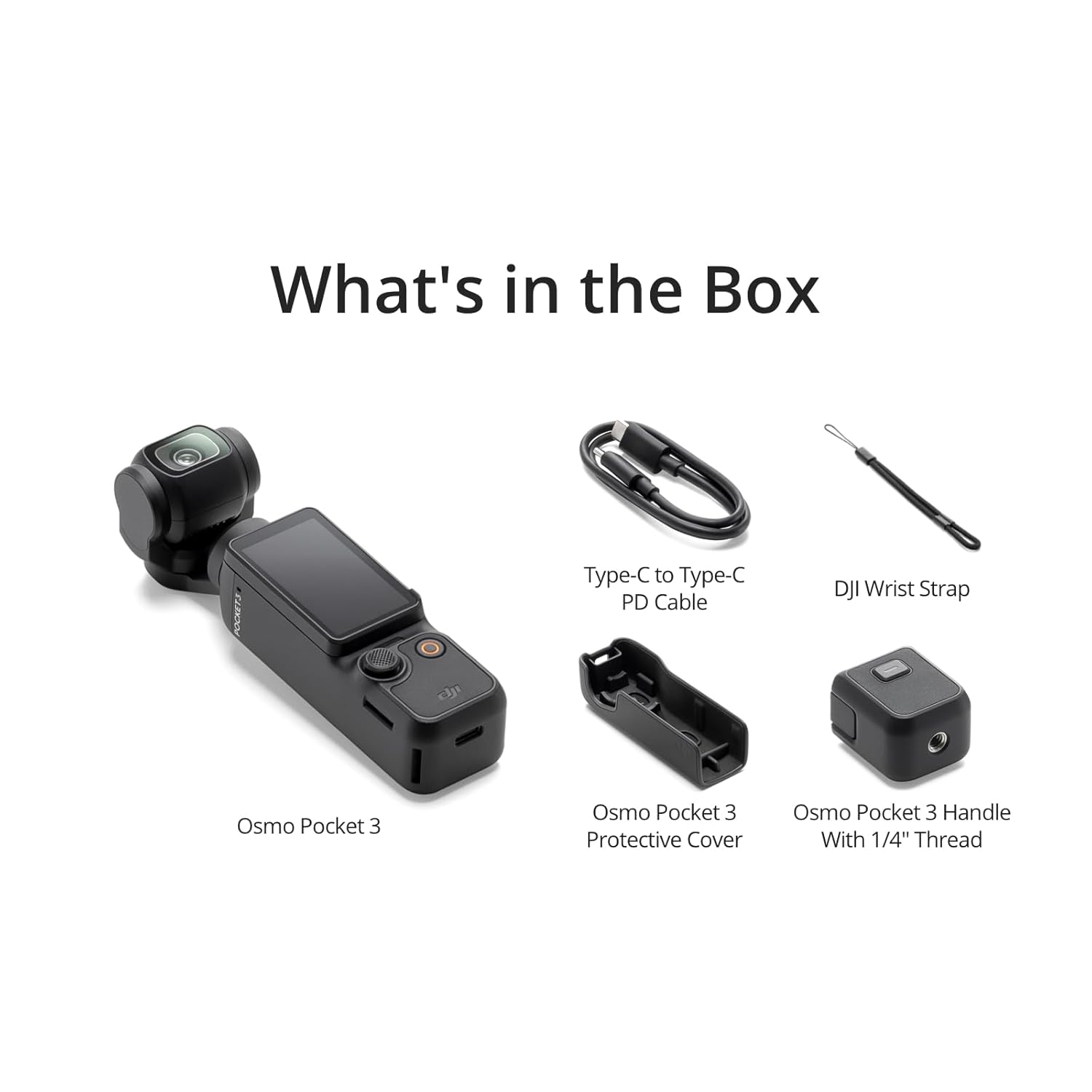 DJI Osmo Pocket 3, Vlogging Camera with 1'' CMOS & 4K/120fps Video, 3-Axis Stabilization, Fast Focusing, Face/Object Tracking, 2