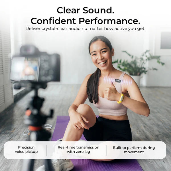 Digitek (DWM 120) Wireless Microphone System, Noice Reduction, 2.4G Mic with 50m Range & 4.5Hr Battery, for iPhone & Android Smartphones, Ideal for Vlogging, Streaming & Interviews