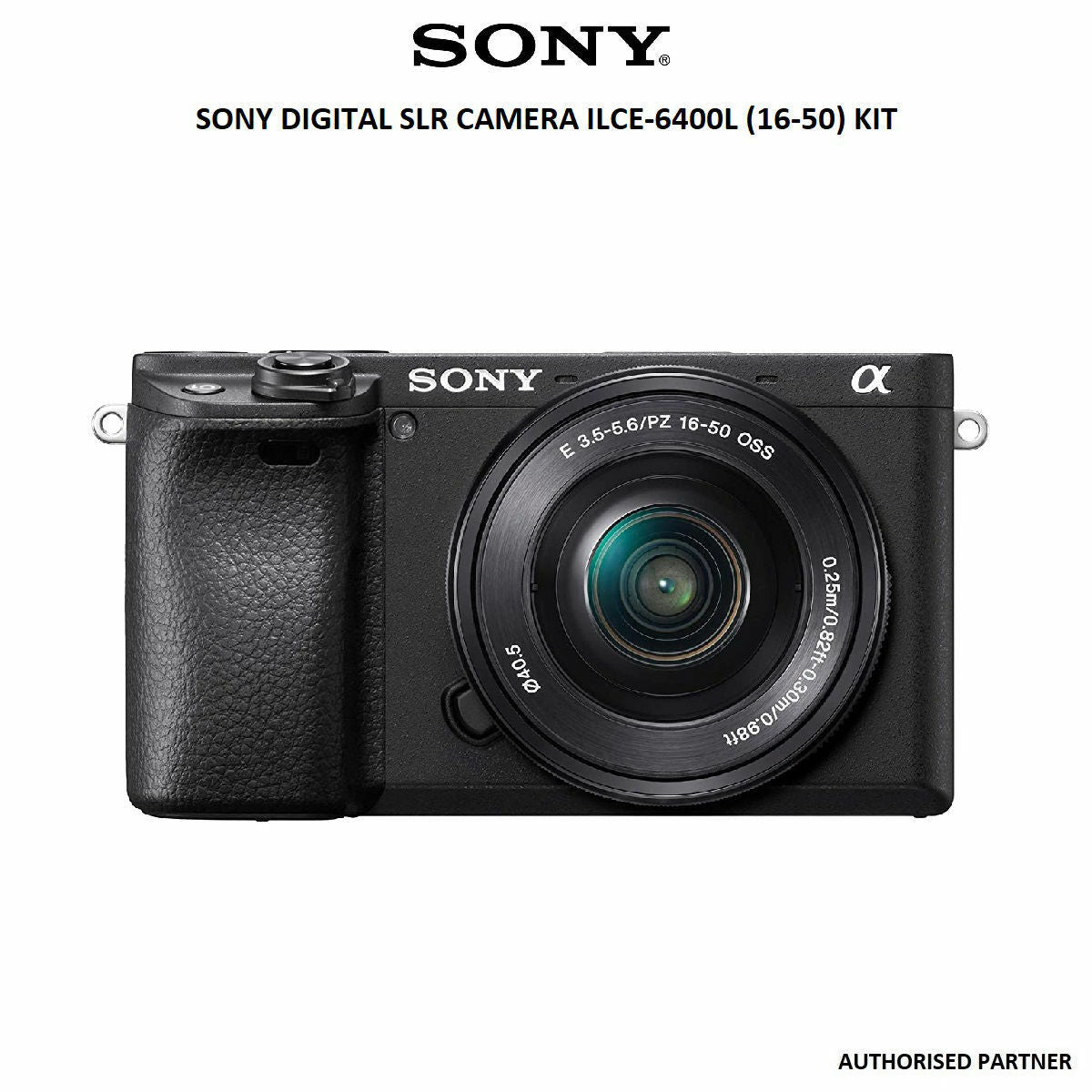Sony Alpha ILCE-6400L 24.2MP Mirrorless Camera (Black) with 16-50mm Power Zoom Lens