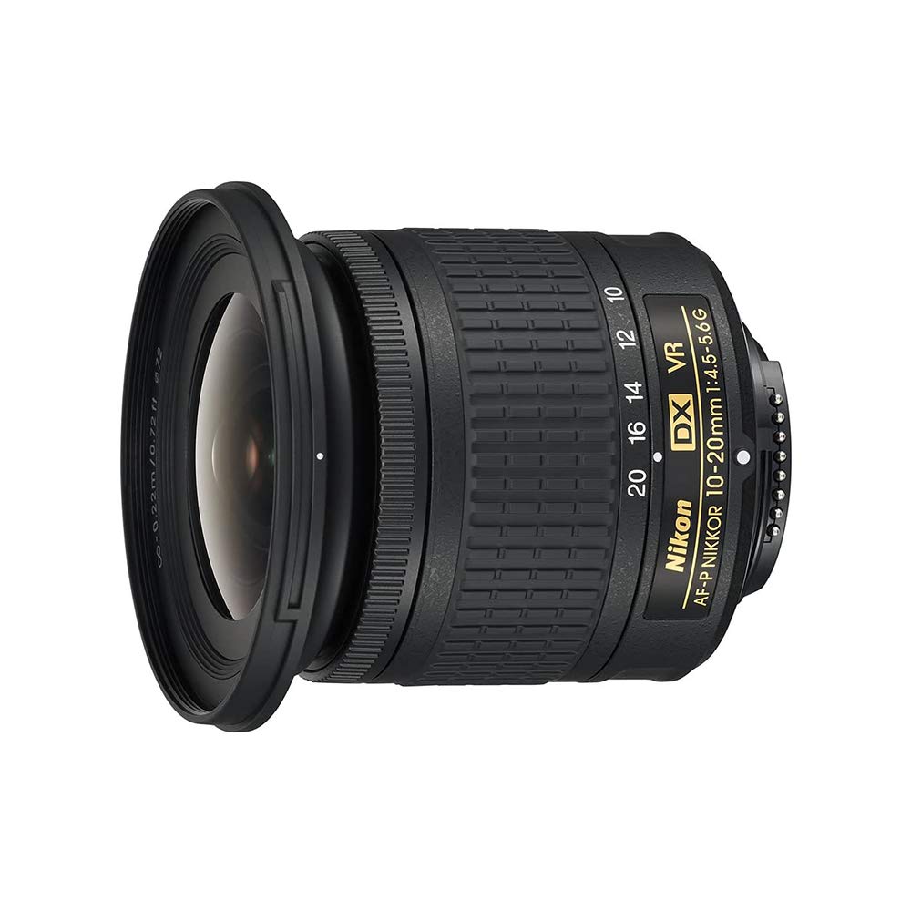 Nikon AF-P DX Nikkor 10-20mm f/4.5-5.6G VR F/4.5-29 Fixed Zoom Camera Lens (Black)