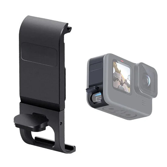 Plastic side open door with rechargerable port for GoPro Hero 12 11 10 9