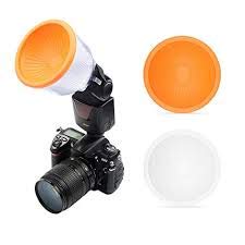 HIFFIN Lambancy White Flash Diffuser Reflector for Camera Diffuser