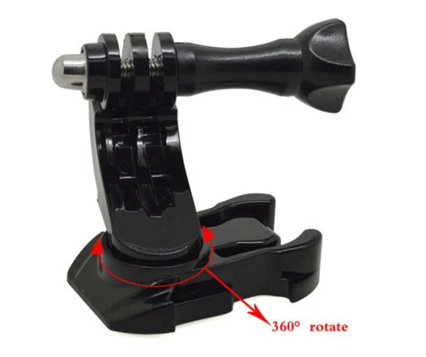 360 degree rotation j hook buckle base mount