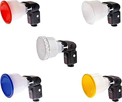 HIFFIN Lambancy White Flash Diffuser Reflector for Camera Diffuser