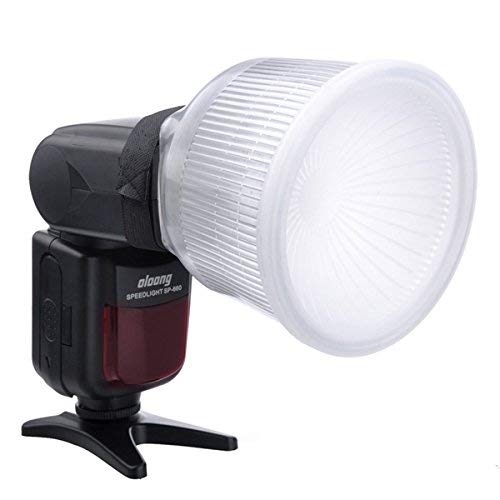 HIFFIN Lambancy White Flash Diffuser Reflector for Camera Diffuser