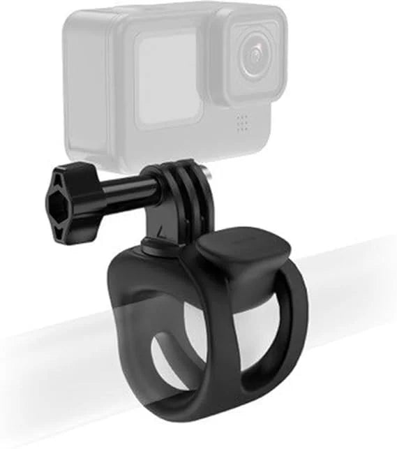 Multifunctional silicone ring mount for action cameras Black color