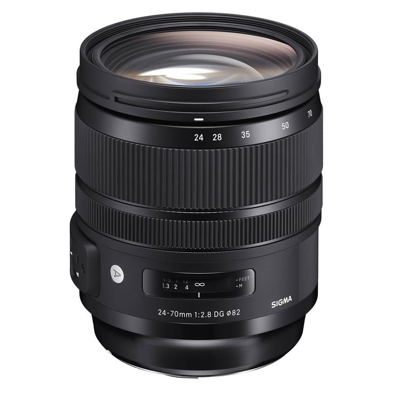 Sigma 24-70mm f2.8 DG OS HSM Art Lens for Canon DSLR Camera-Black