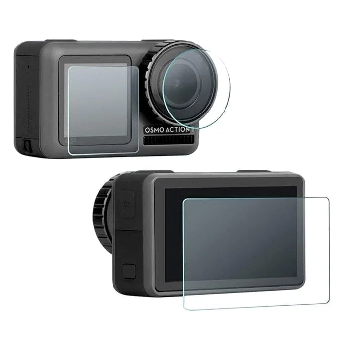 Tempered glass film for DJI Osmo Action 4 3 lens film x1 front screen film x1 back screen filmx1