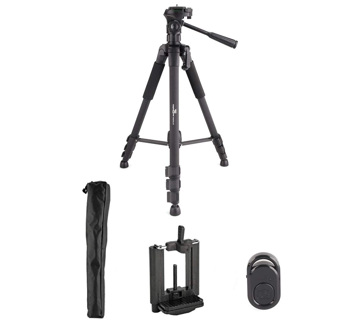 Powerpak Photo-X7 5ft 4 Section Aluminium Tripod for Smartphones & Cameras