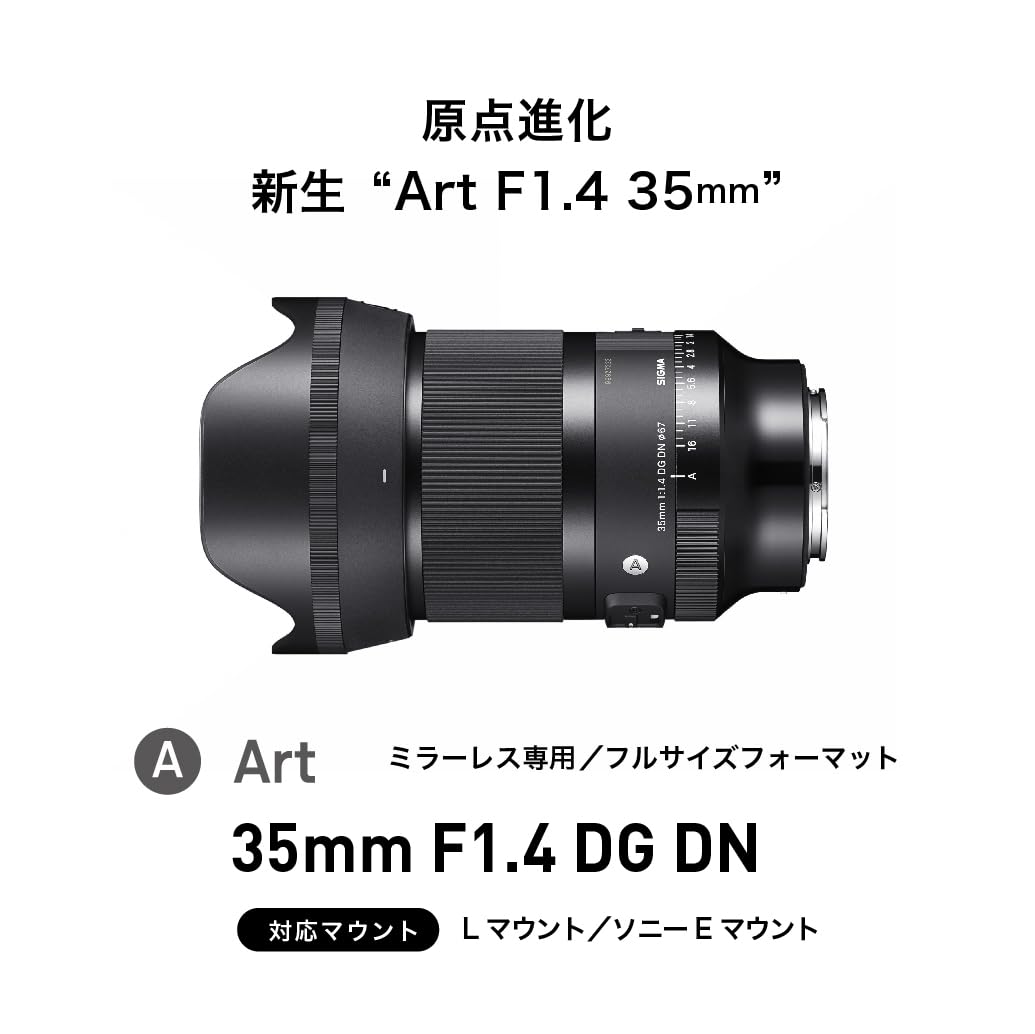 Sigma 35mm f/1.4 DG DN Art Lens for Sony E Mount Mirrorless Cameras (303965) (Black)