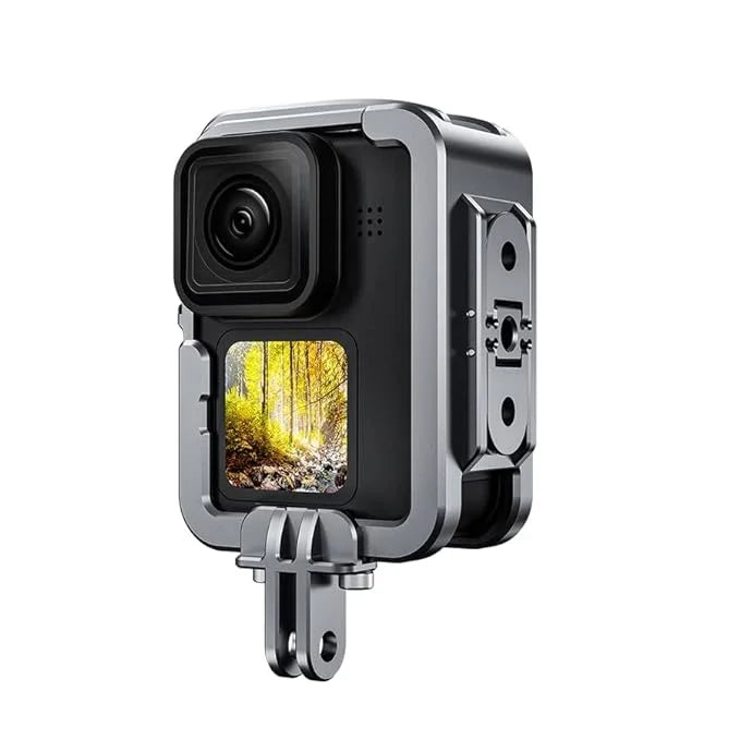 Aluminum house cage for GoPro Hero 12 11 10 9 suitable with Max lens and lens filter