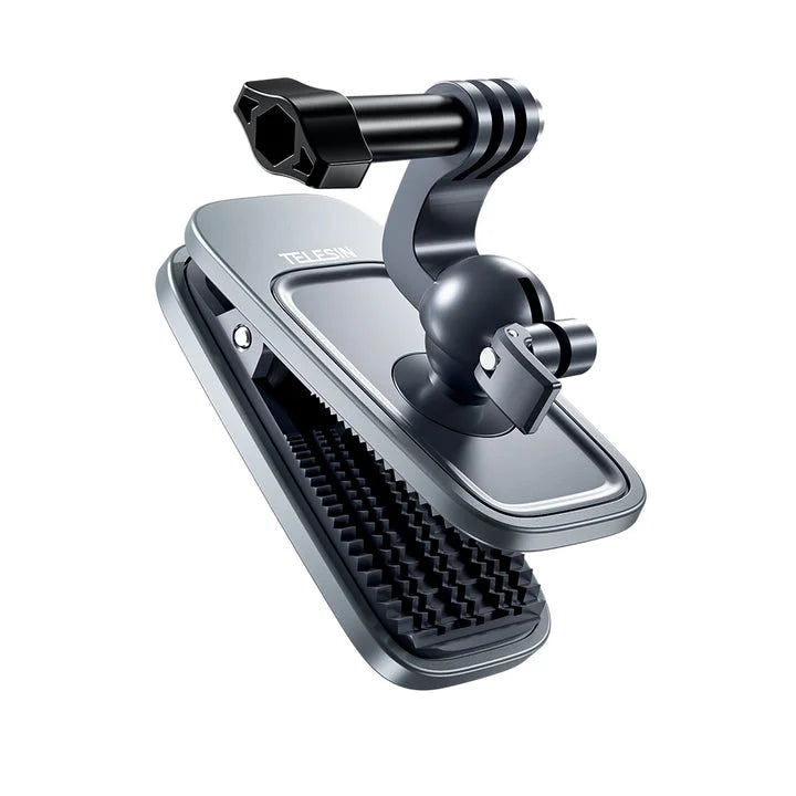 360 degree ball head rotation backpack clip mount
