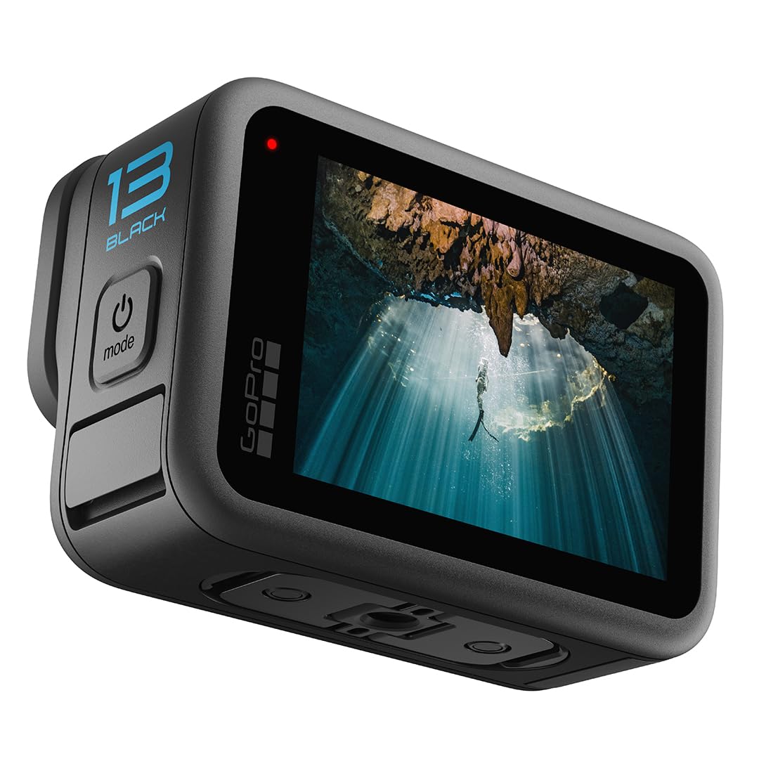 GoPro Hero13 Special Bundle Includes - Hero13 Action Camera, The Handler, 2 Enduro Batteries, 2 Curved Adhesive Mounts, 64GB MicroSD Card (2-Yr India Warranty),Black