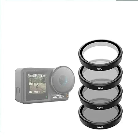 CPL ND8 ND16 ND32 4pcs lens filter sets for DJI Action 3 4 camera