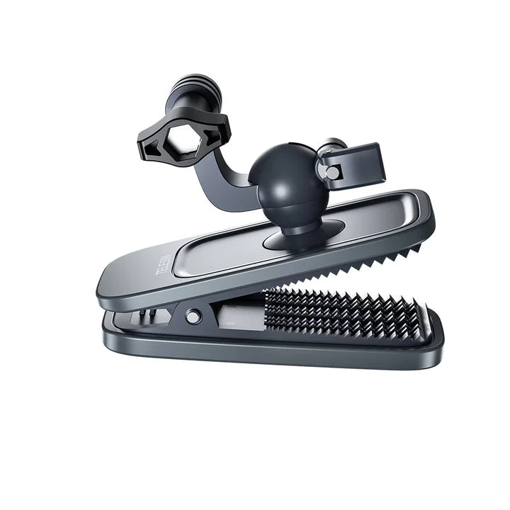 360 degree ball head rotation backpack clip mount