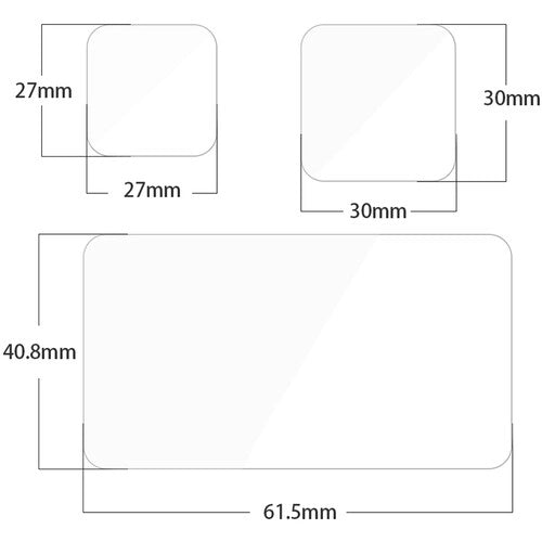 Telesin Lens Front and Back LCD Display Tempered Glass Film for GoPro Hero 9 10 11 12