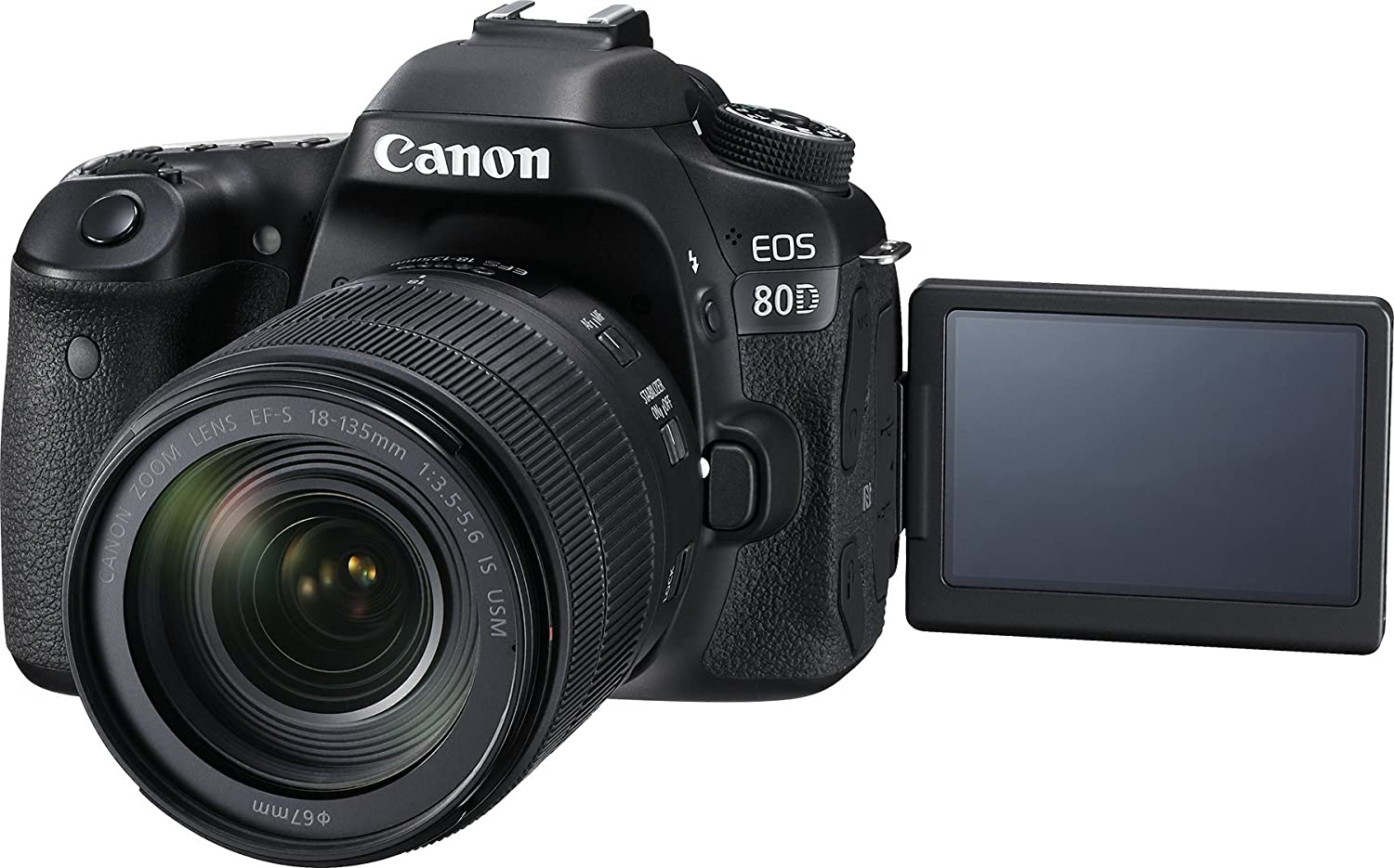Canon EOS 80D DSLR Camera Body with 18-135 mm Lens