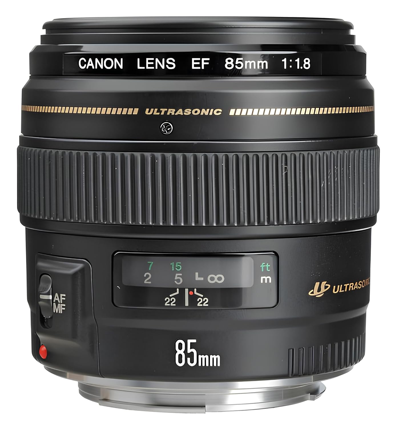 Canon EF 85mm f1.8 USM Medium Telephoto Lens for Canon SLR Cameras - Black