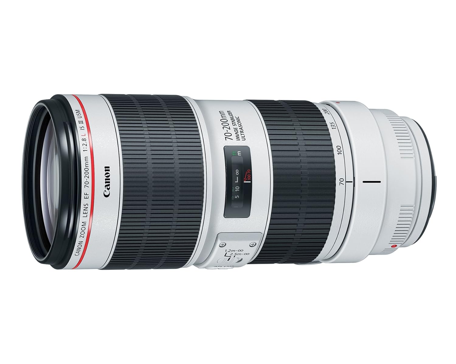 Canon EF 70-200mm f2.8 is III USM with Lens Case and Lens Hood- Black