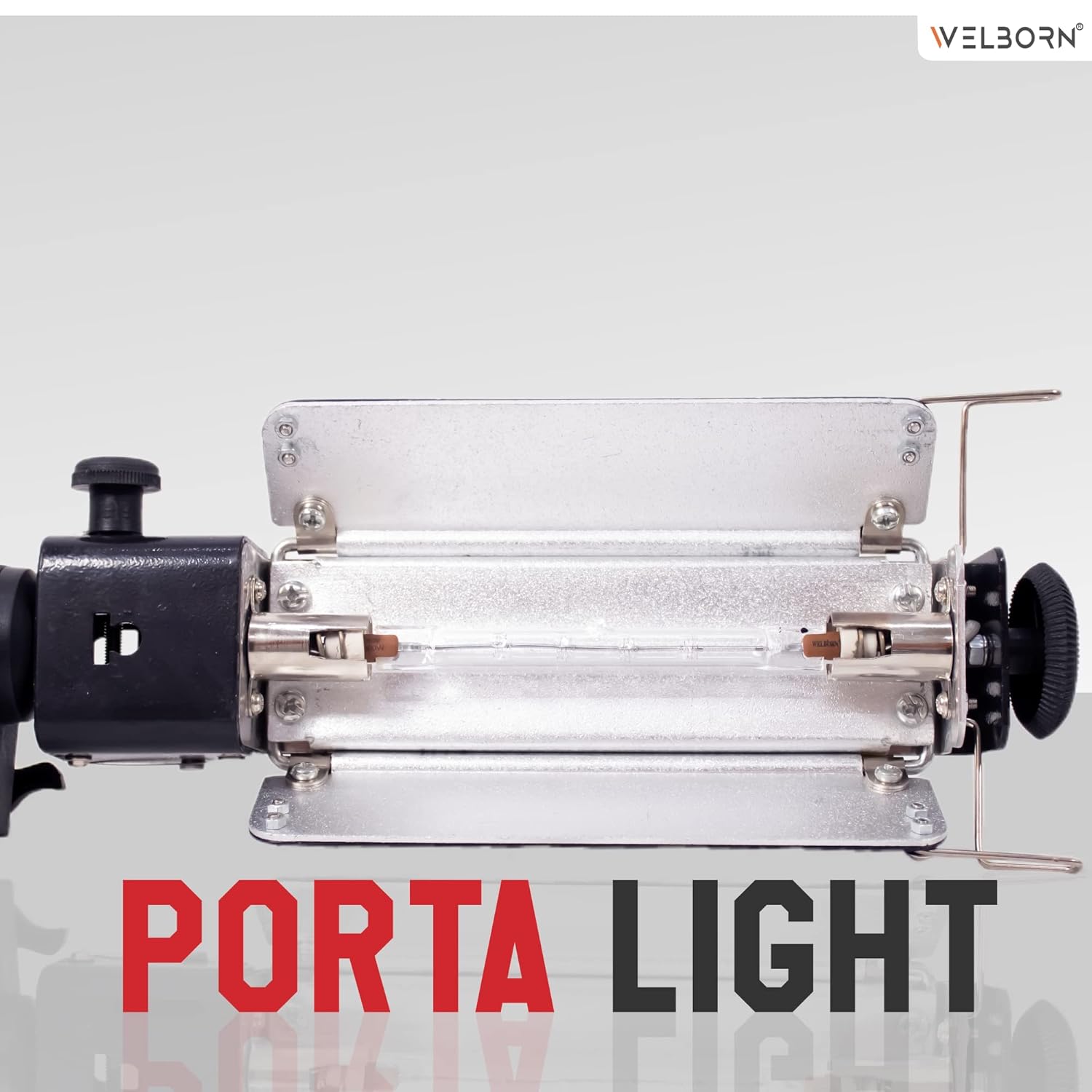 WELBORN Porta Umbrella Video Light for Still Video Photography Portable Studio with 5 Meter Wire, 1000W Light Tube