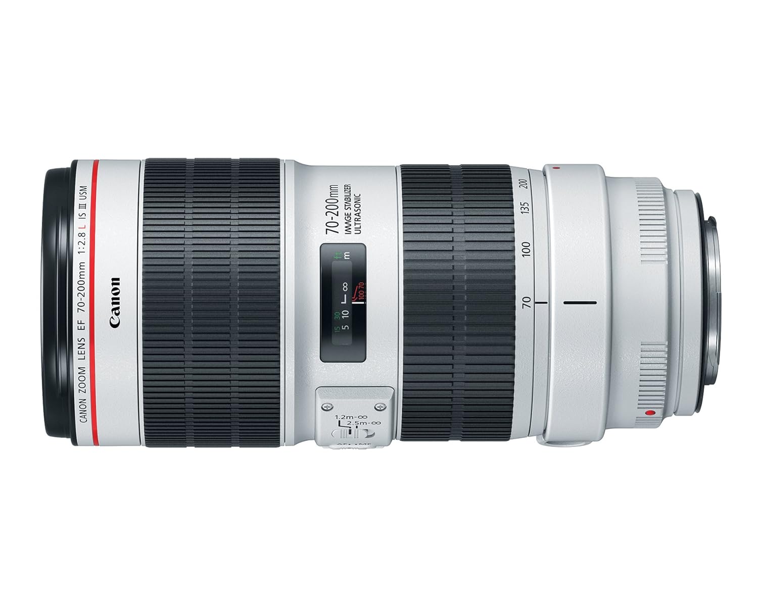 Canon EF 70-200mm f2.8 is III USM with Lens Case and Lens Hood- Black