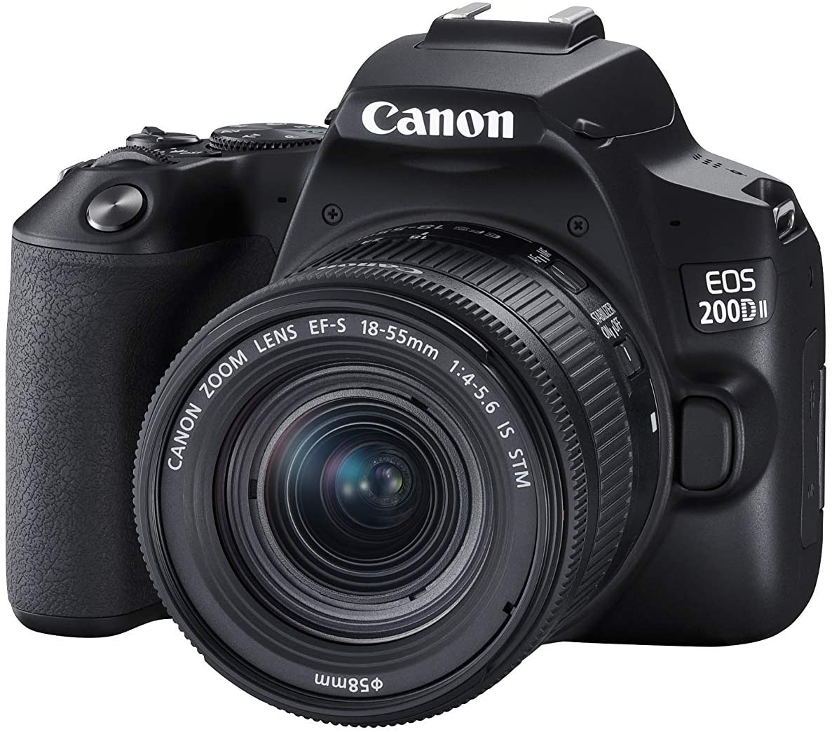 Canon EOS 200D DSLR Camera Body with Dual Lens: EF-S18-55 IS STM + EF-S 55-250