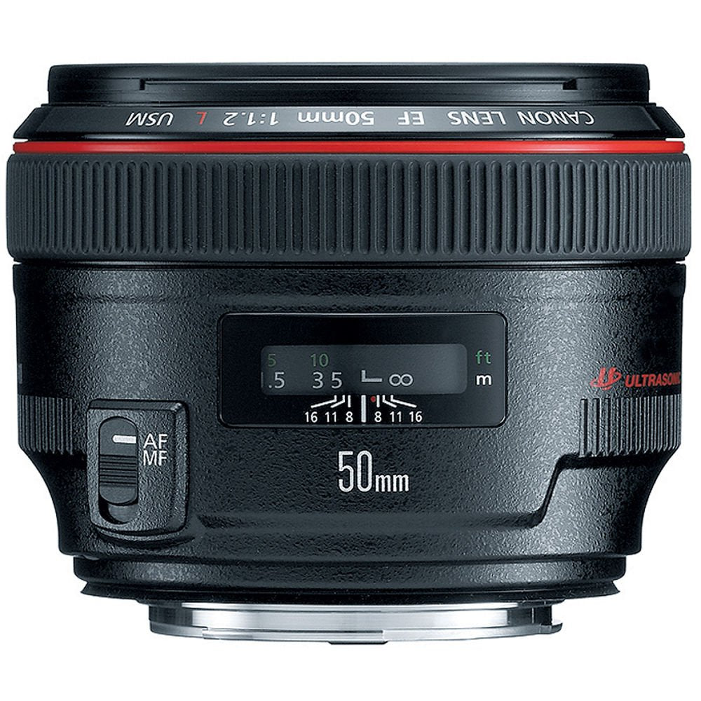 Canon EF 50mm f1.2 L USM Lens for Digital SLR Cameras - Fixed (Black)