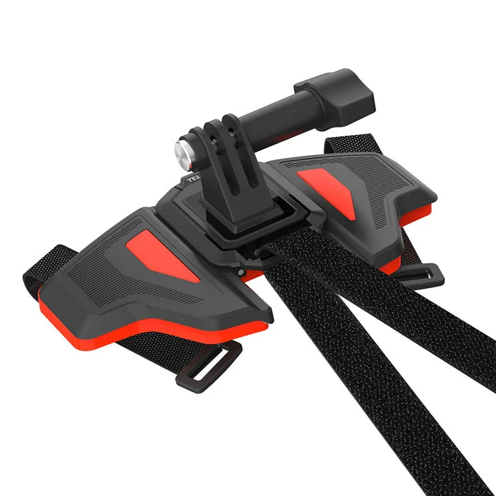 Motorcycle Helmet Chin strap mount for GoPro cameras Orange color