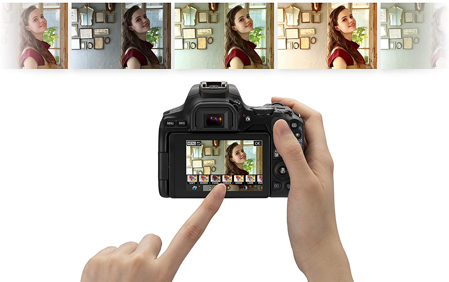 Canon EOS 200D DSLR Camera Body with Dual Lens: EF-S18-55 IS STM + EF-S 55-250