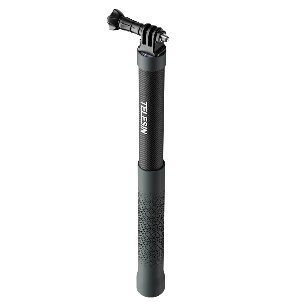 The 2nd generation 1.2 meter eccentric tube carbon fiber selfie stick with rubber handle