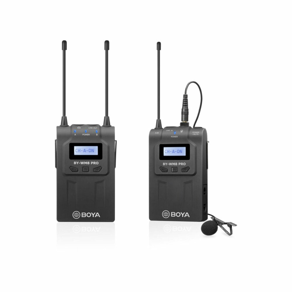 Boya BY-WM8 Pro-K2 UHF Dual-Channel Wireless Lavalier System