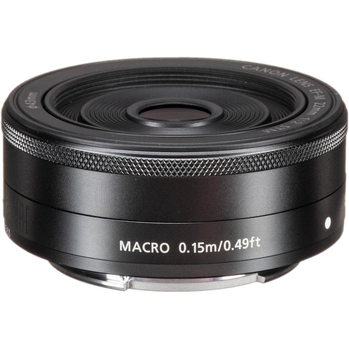 Canon EF-M 22mm f2 STM Compact System Fixed Lens (Black)