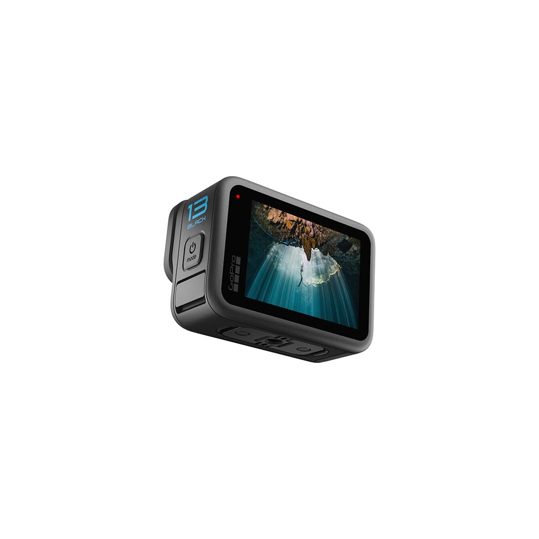 GoPro HERO13 Black - Waterproof Action Camera with 5.3K60 Video, 27MP Photo + Compatability with HB-Series Lenses (2-Yr India Warranty)