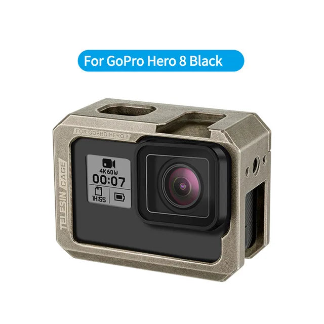 CNC aluminum alloy housing cage for GoPro Hero 9 Black