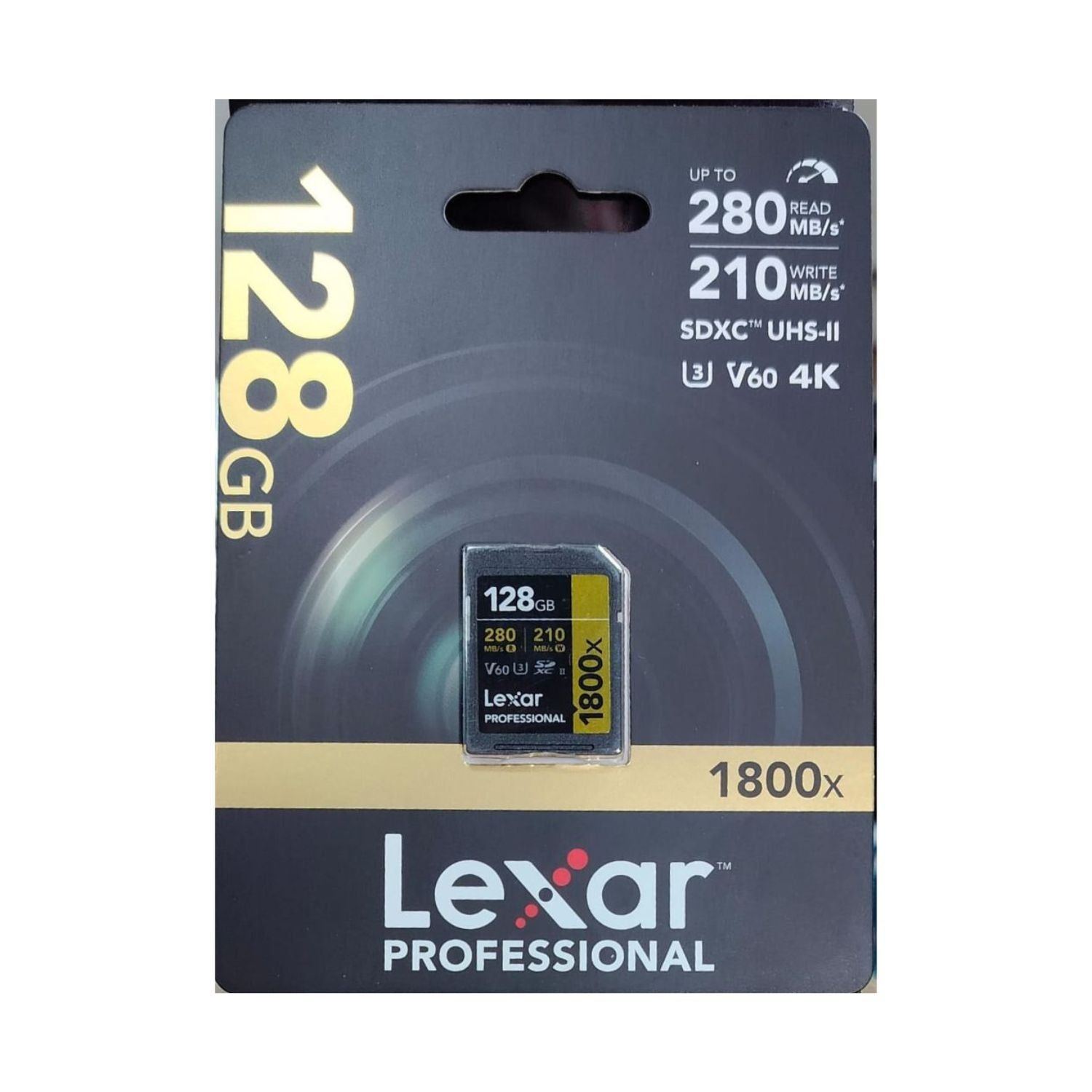 Lexar 128GB SDXC UHS-II v60 1800x Memory Card