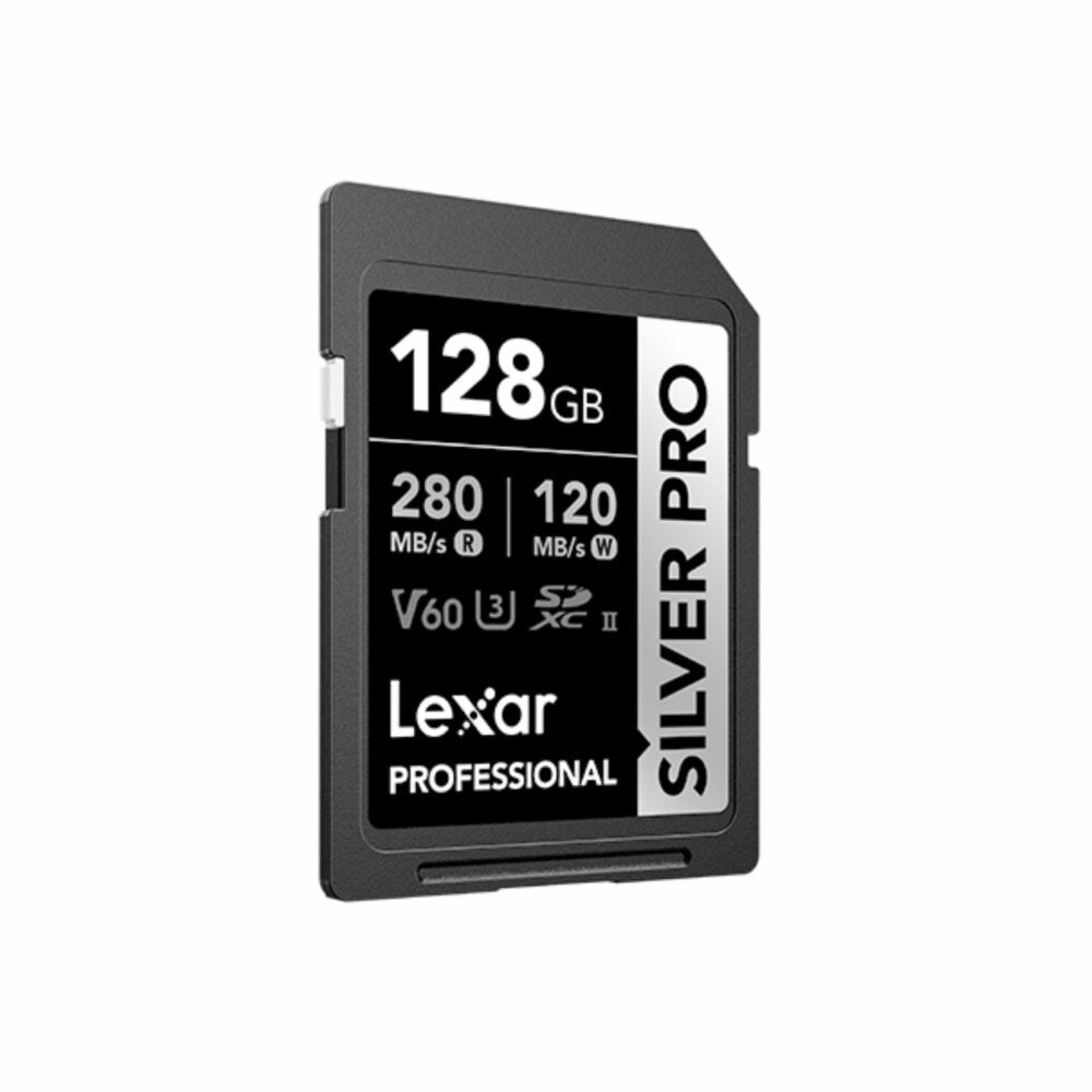 Lexar 128GB SDXC UHS-II v60 Silver Pro Memory Card
