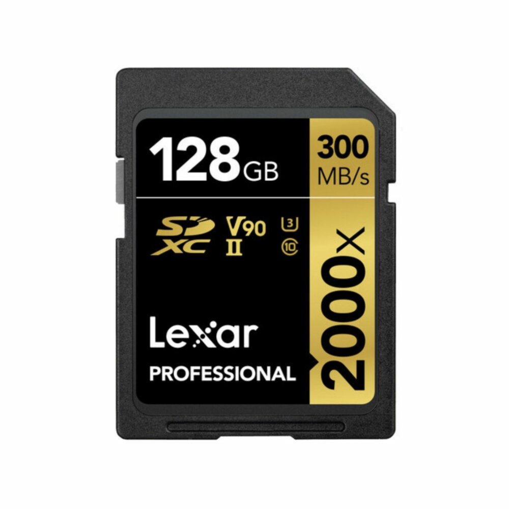 Lexar 128GB SDXC UHS-II v90 2000x Memory Card