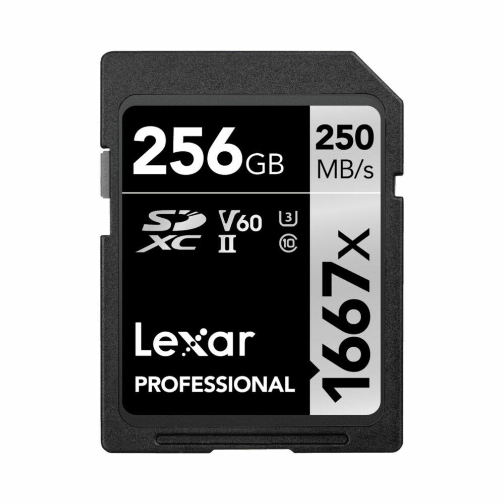 Lexar 256GB SDXC UHS-II v60 1667x Memory Card