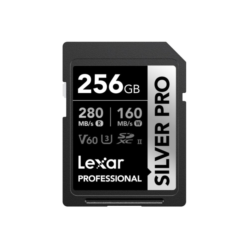 Lexar 256GB SDXC UHS-II v60 Silver Pro Memory Card