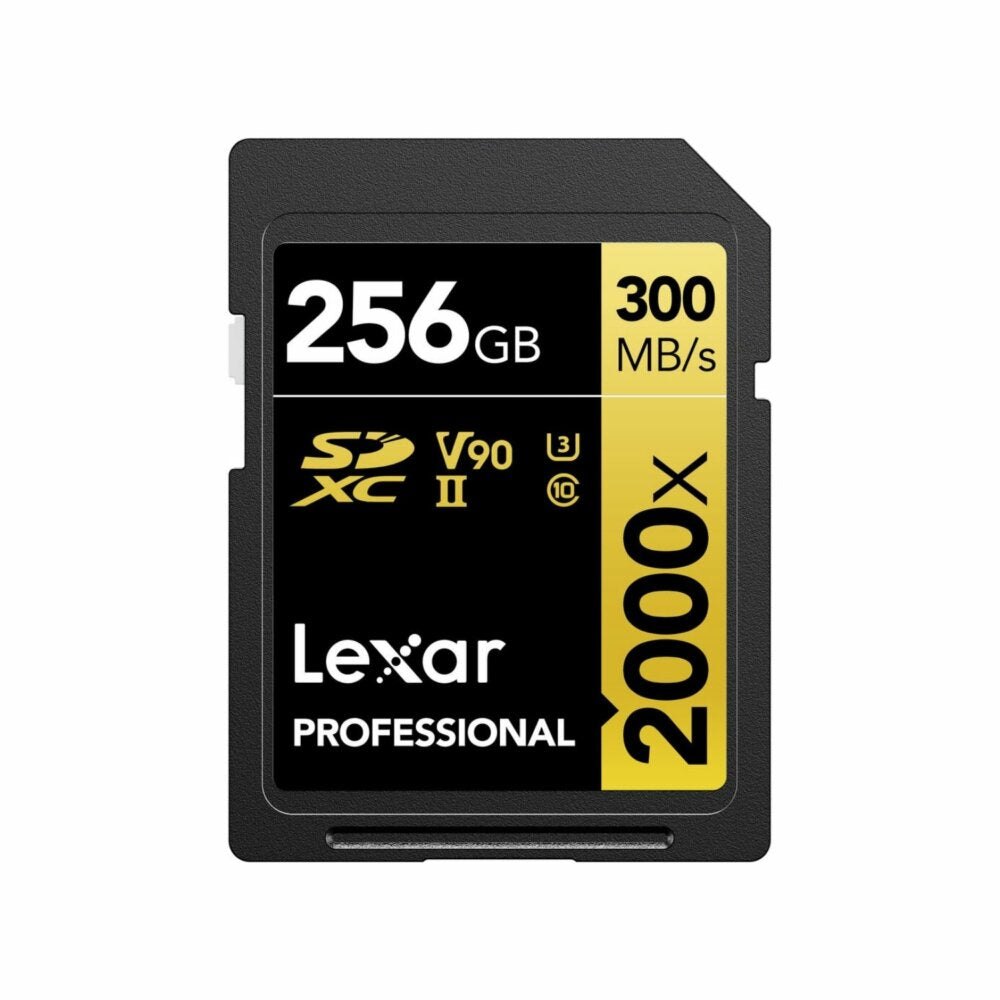 Lexar 256GB SDXC Uhs-II v90 2000x Memory Card