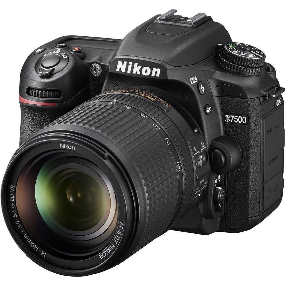 Nikon D7500 Camera Body with 18-140 mm VR Digital DSLR Kit - Black