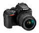 NIKON D5600 DSLR Camera Body with Single Lens: AF-P DX Nikkor 18-55 MM F/3.5-5.6G VR  (Black)
